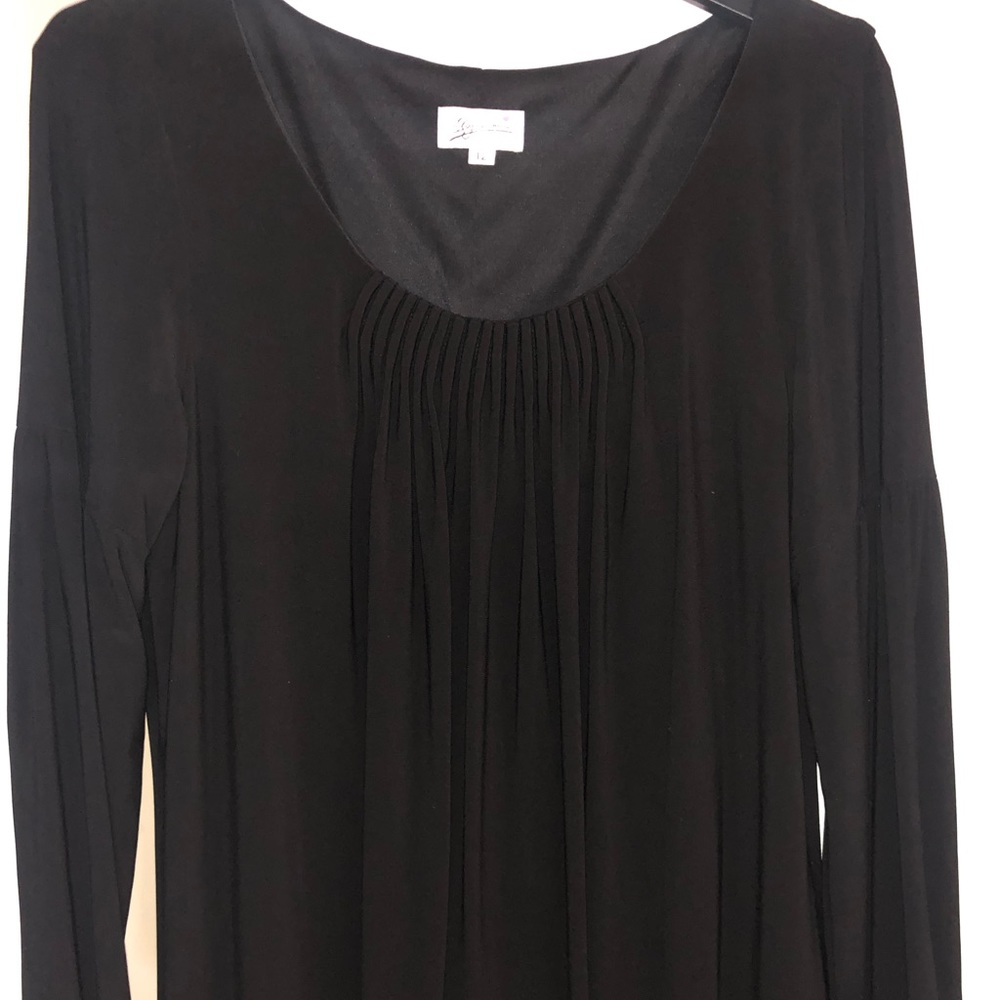 Oleg Cassini Black Knee Length Dress